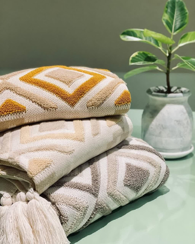 شال مبل پانچ نخ آکریلیک ترک درجه ۱